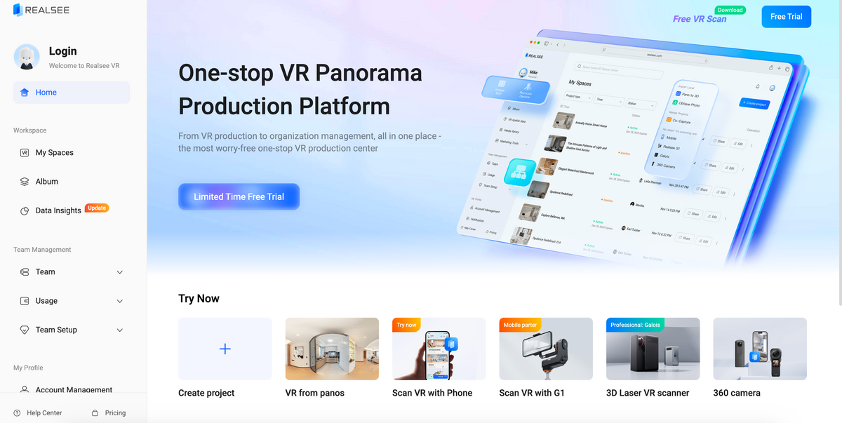 Realsee Console: Cloud-Based 3D Space Editing, Delivery, and Insights