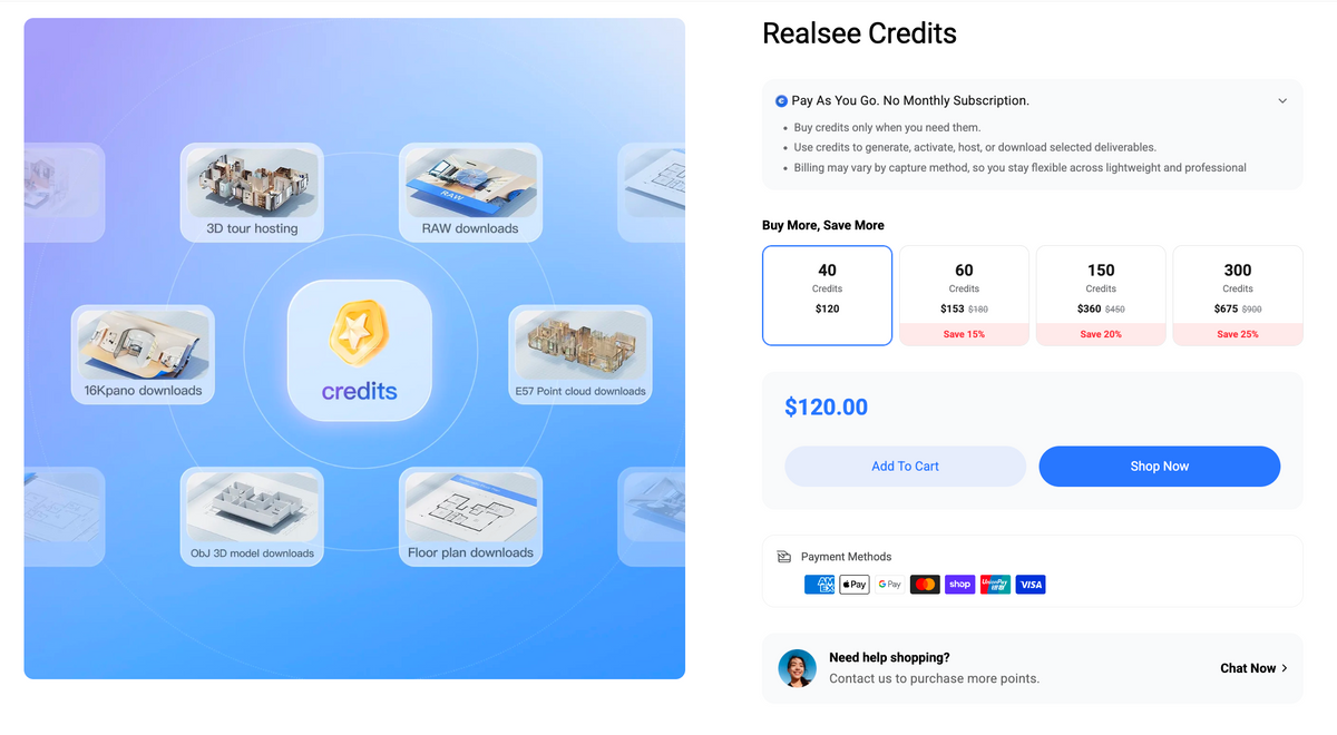 Realsee Pure Pay-As-You-Go 3D Virtual Tours: Predictable Margins Without Subscription Commitments
