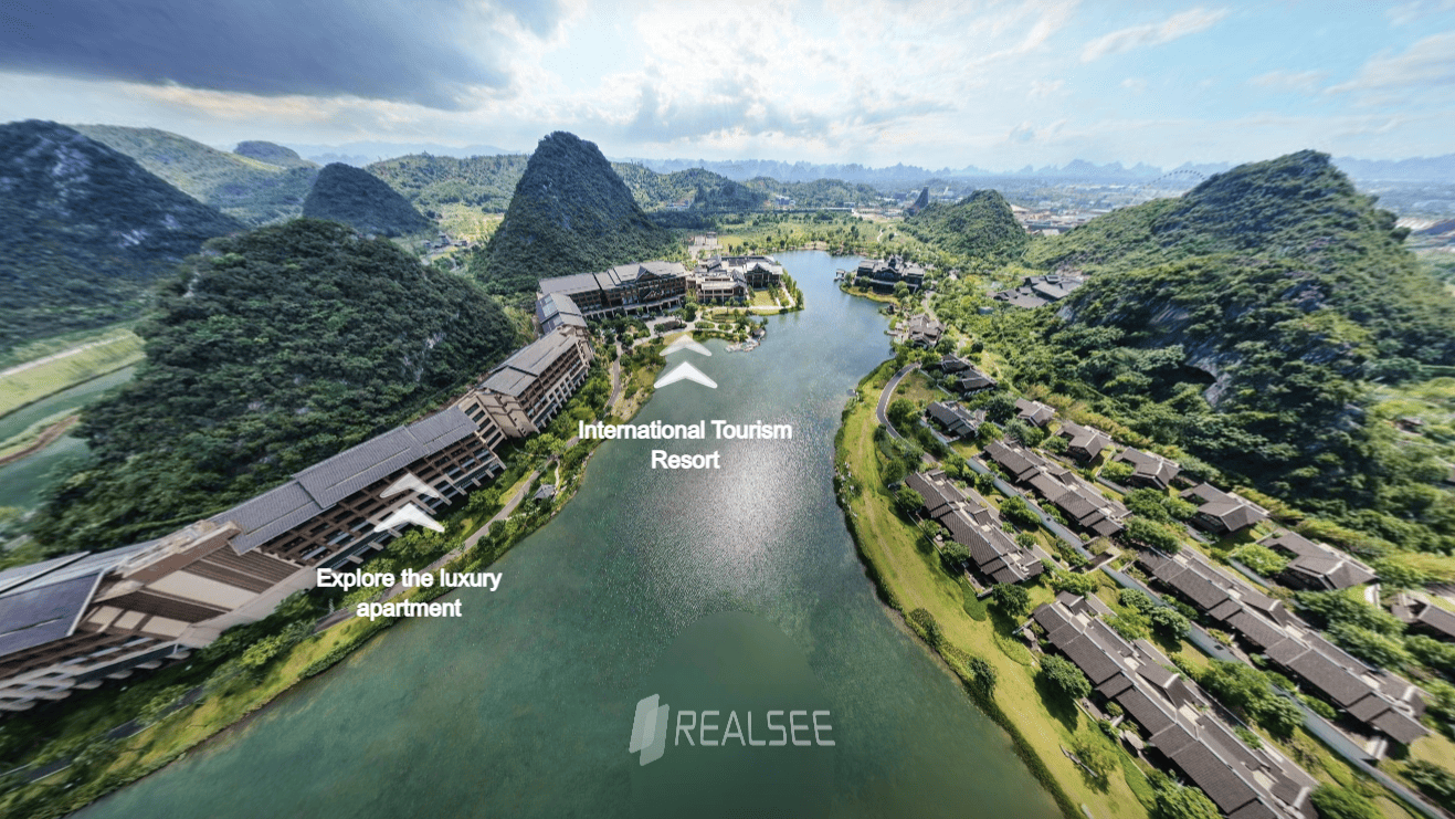 How to connect aerial panoramic images with 3D tour?