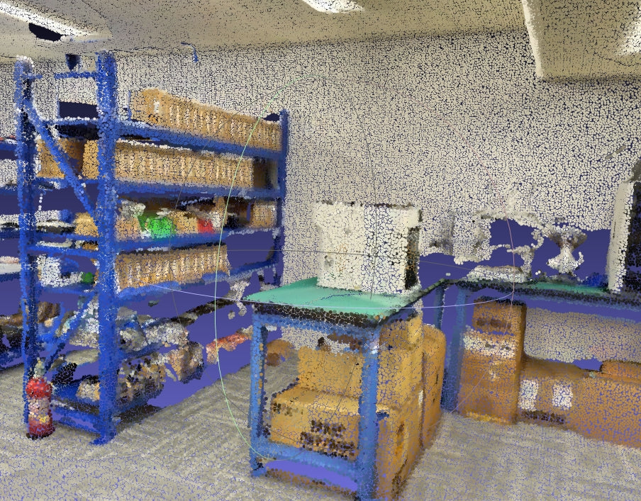 Eliminating Point Cloud Parallax Artifacts in Realsee Galois: From Mesh Visibility Penetration to Spherical Color Fields