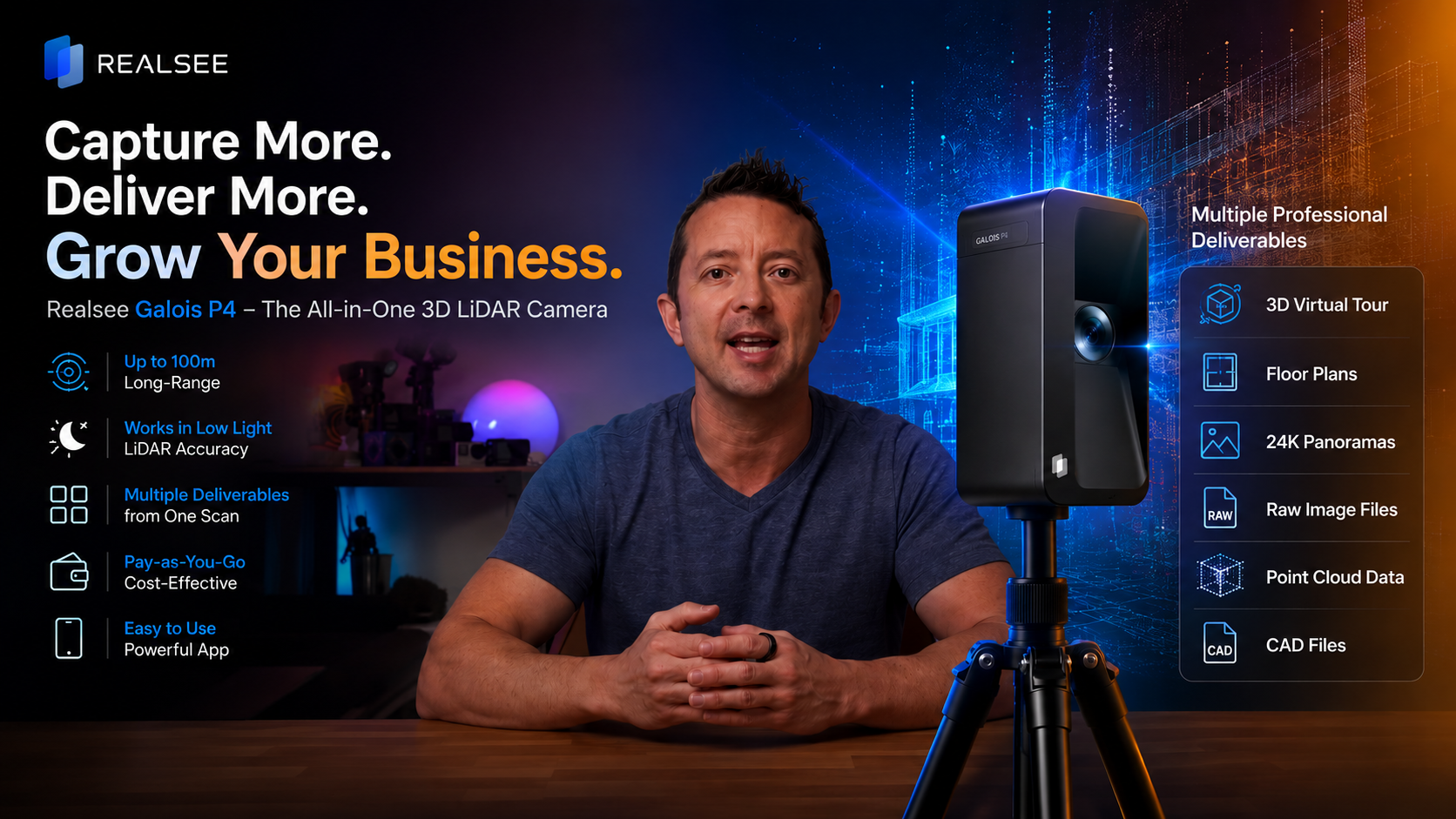 Realsee Galois P4 Review from LifeOfAccro– 3D LiDAR Camera for Virtual Tours, Point Clouds & CAD