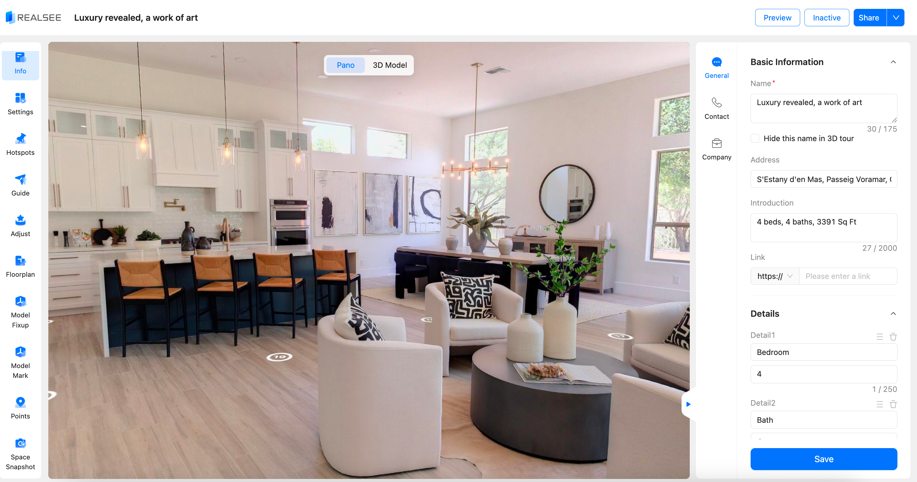 Realsee Console: Edit, Customize, and Publish Your 3D Spaces