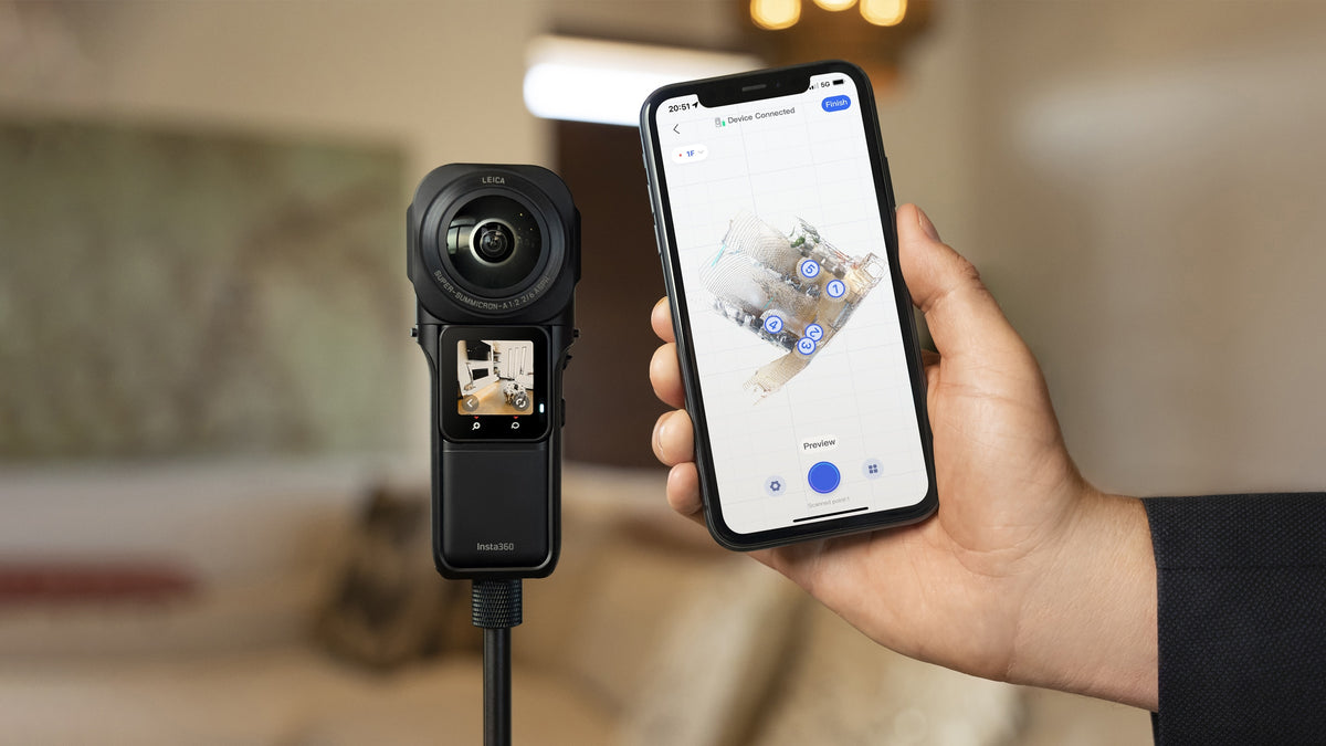 360 Camera for 3D Virtual Tours | One-Click Capture with Rea
