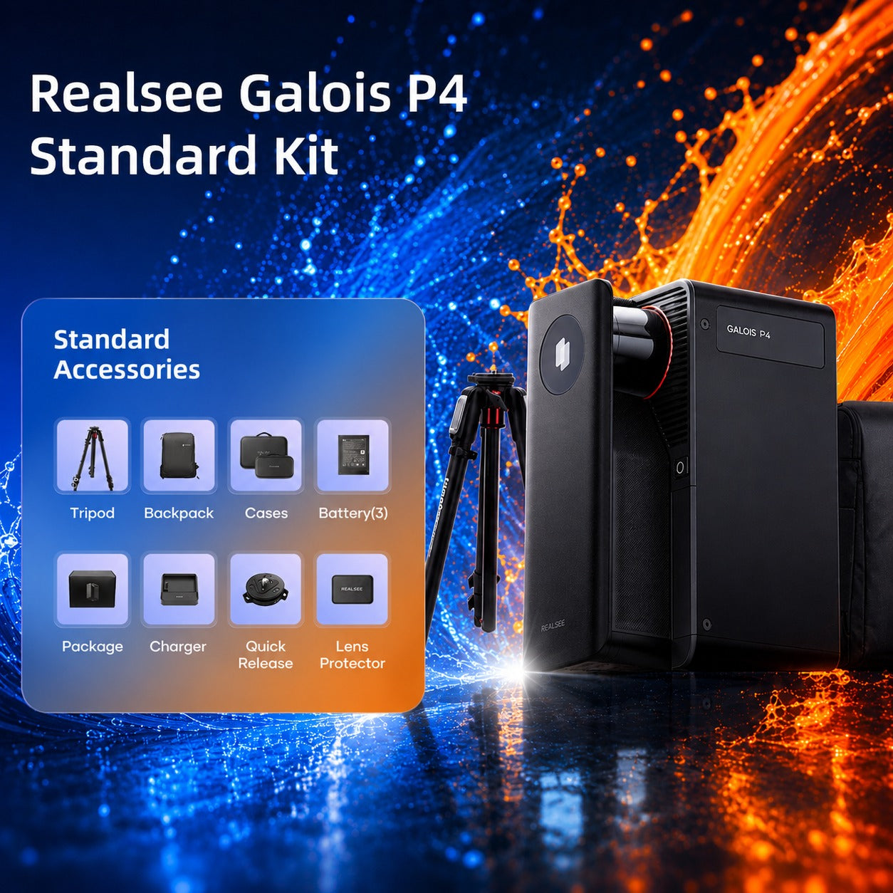 Realsee Galois P4 3D LiDAR Scanner Standard Kit
