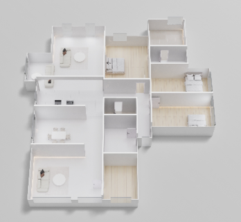 Optional 3D Floor Plan showing structure and furniture